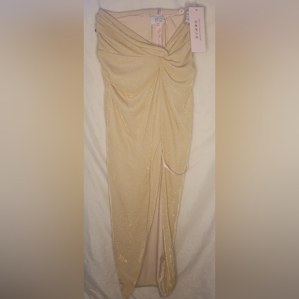 Oh Polly Gold Skirt Set